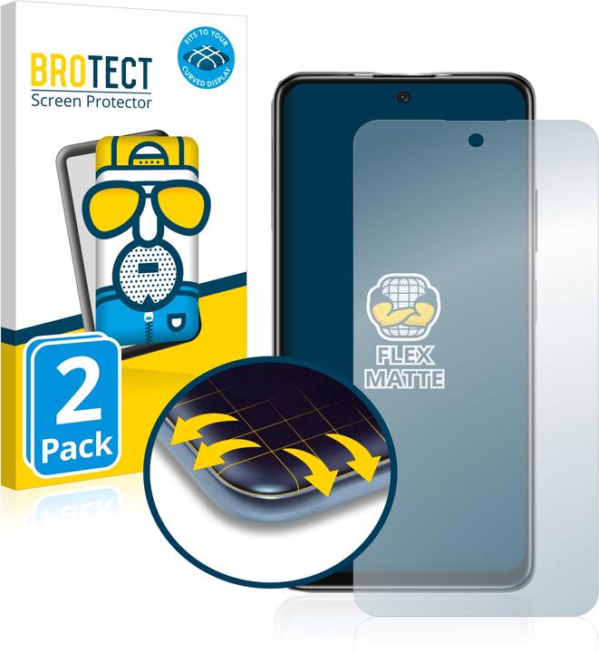Produktbild BROTECT Full-Cover Displayschutz Matt (2 Stück, Xiaomi Poco M4 Pro 5G)