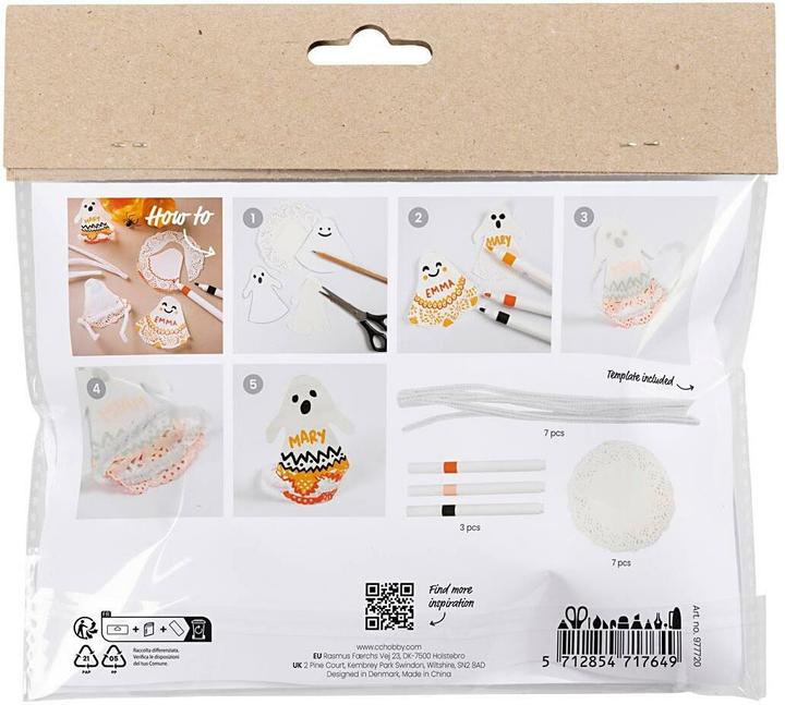 Produktbild Creativ Company Bastelset Halloween Geister-Tischkarten