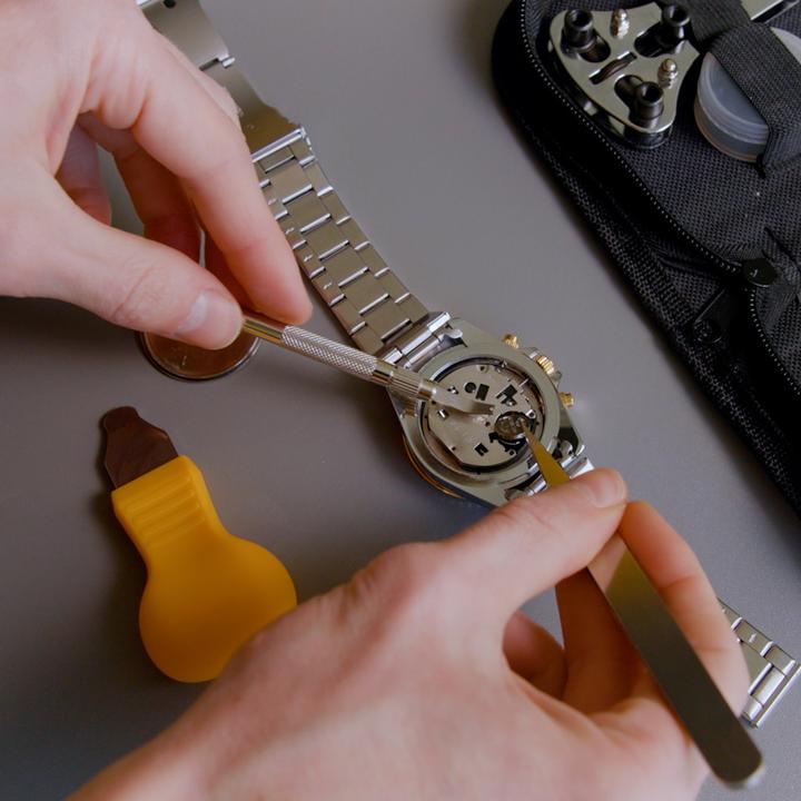 Produktbild Werkstein Universal Uhrenwerkzeug-Set – Reparatur-Kit mit Pinzette, Gliederentferner & Schraubendreher