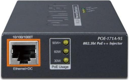 Actual product image Planet POE-171A-95 Network Switch Gigabit Ethernet (10/100/1000) Power over Ethernet (PoE) (2 Ports)