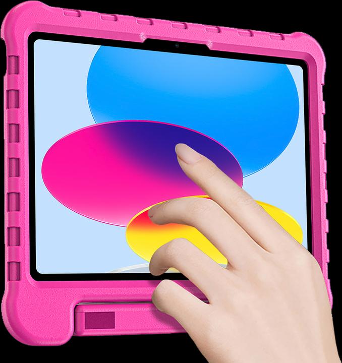 Produktbild Cazy Schutzhülle Kompatibel mit iPad 2022 (10th Gen) Kinderhulle Back Cover Ultra für Kinder mit Griff - (iPad 2022 (10. Gen))