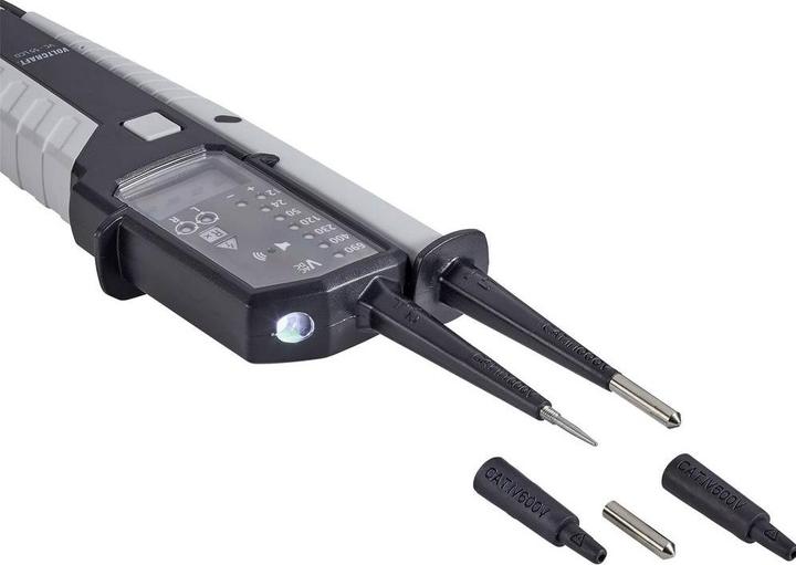 Image du produit Voltcraft VC-55 LCD Testeur de tension bipolaire calibré (ISO) CAT III 1000 V (CAT IV 600V, CAT III 1000V)