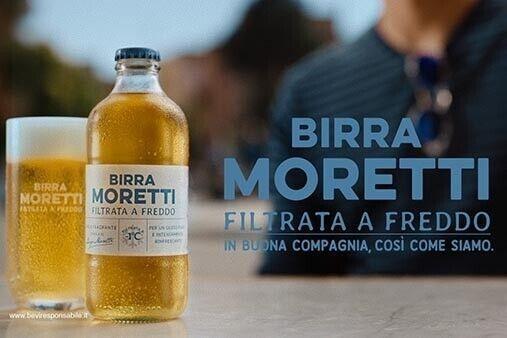 Actual product image Birra Moretti FILTRATA A FREDDO beer crate / (24 x 30 cl, 24 x 33 cl)