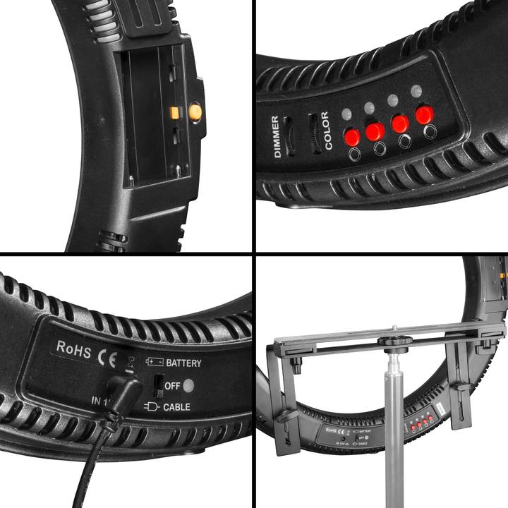 Produktbild Walimex pro pro LED Ringleuchte 500 BiColor Set (Ringleuchte)