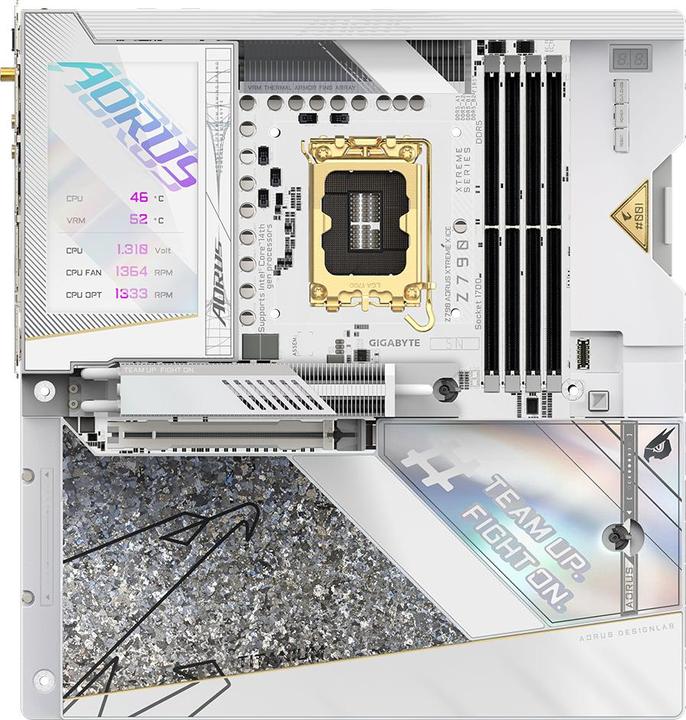 Actual product image Gigabyte Z790 AORUS XTREME X ICE (LGA 1700, Intel Z790 Express, E-ATX)