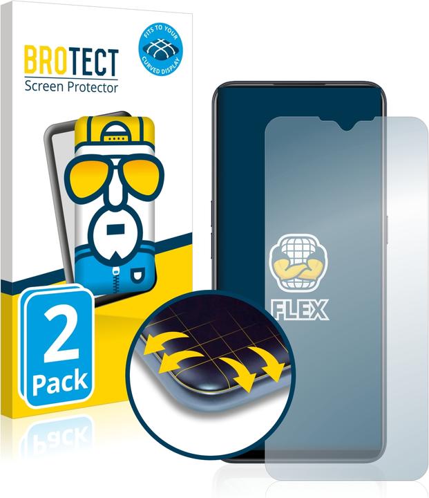 Actual product image BROTECT Full-Cover Protector (2 Piece, Oppo Find X2 Lite)