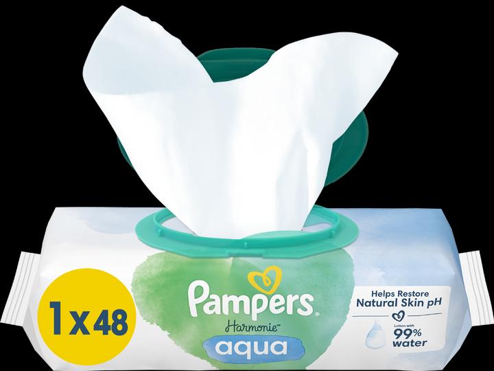 Produktbild Pampers Harmonie Aqua (48 Stück)
