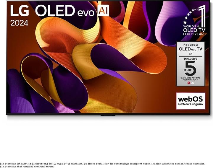 Productafbeelding LG OLED77G48LW (77", G4, OLED, 4K, 2024)