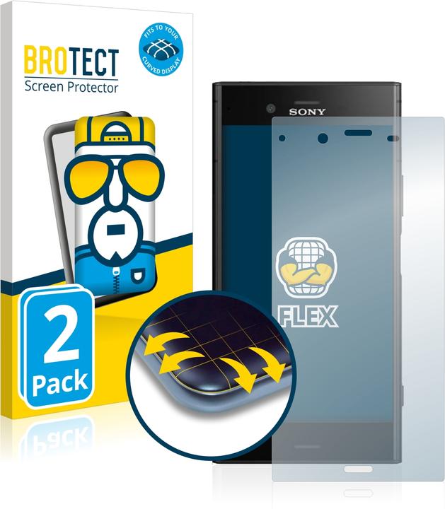 Produktbild BROTECT Full-Cover Displayschutz (2 Stück, Sony Xperia XZ1)