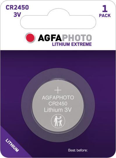 Image du produit AGFAPHOTO Lithium CR2450 3V (1 pcs, CR2450, 530 mAh)