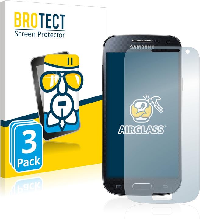Produktbild BROTECT AirGlass Panzerglasfolie (3 Stück, Samsung Galaxy S4 mini)