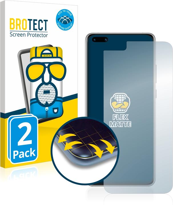 Immagine prodotto BROTECT Full-Cover Pellicola Opaca (2 Pezzo/i, Huawei P40 Pro)