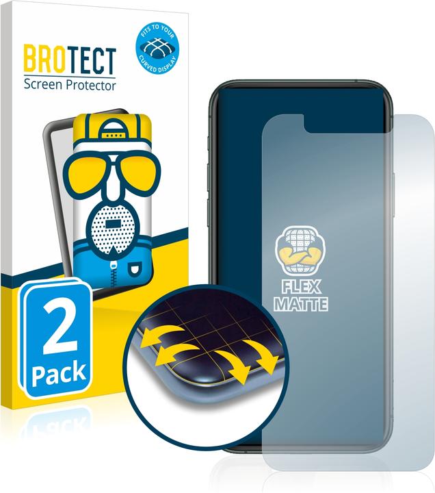 Image du produit BROTECT Full-Cover Protection Mat (2 pièce(s), Apple iPhone 11 Pro)