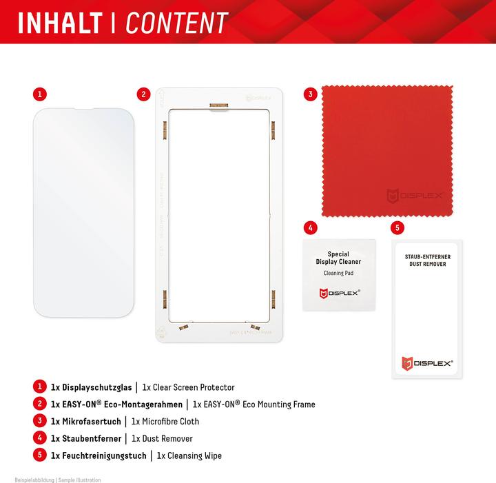 Actual product image Displex Real Glass, 2D Panzerglas (1 Piece, Samsung Galaxy A05)