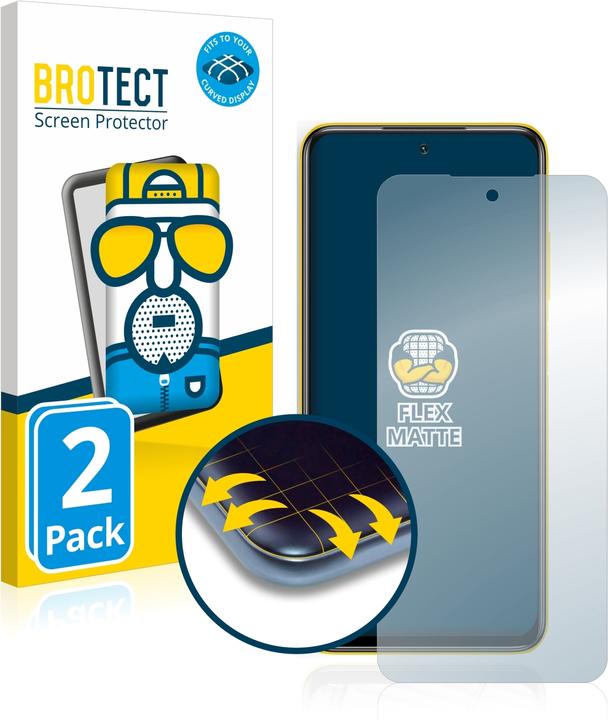 Image du produit BROTECT Full-Cover Protection Mat (2 pièce(s), Xiaomi Poco M3 Pro 5G)