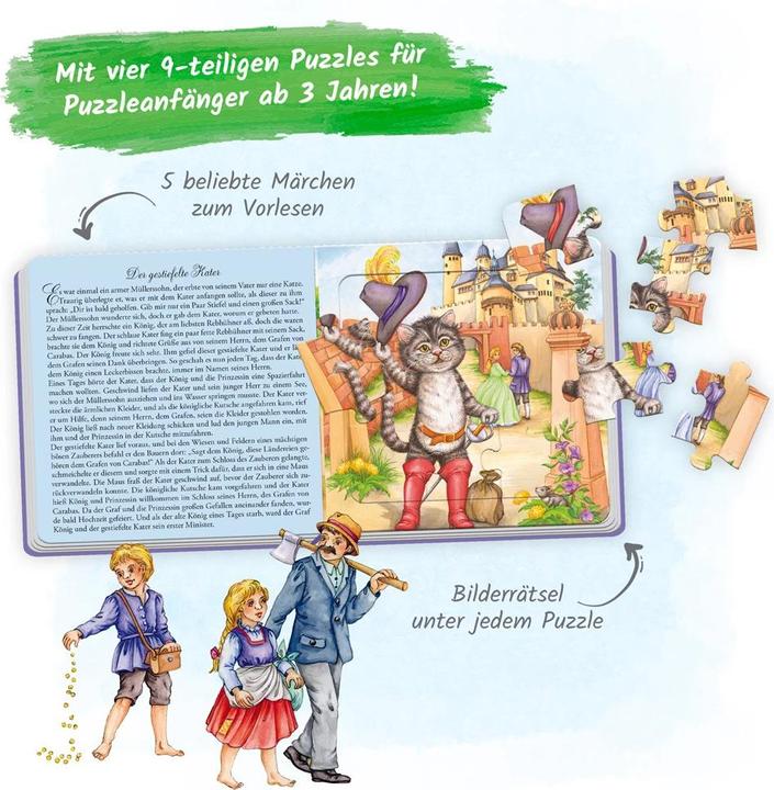 Image du produit Livre puzzle contes de fées (10 pièces)