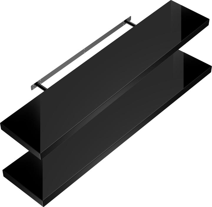 Set of 2 high gloss black