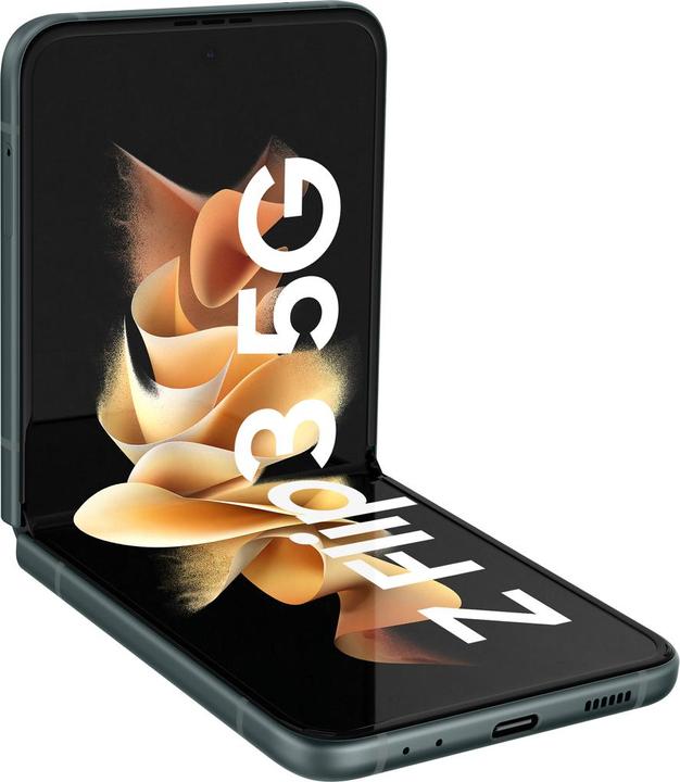 Actual product image Samsung Galaxy Z Flip3 5G EU (128 GB, Green, 6.70", SIM + eSIM, 12 Mpx, 5G)