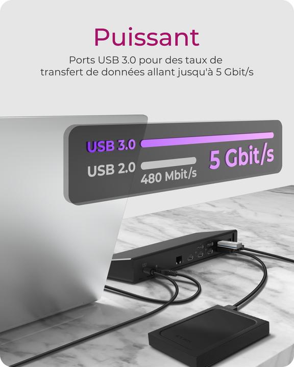 Immagine prodotto Icy Box Docking station notebook USB-C -> 3x uscita video 60H (USB-C, 14 Porti)