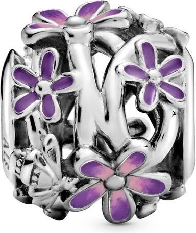 Produktbild Pandora Charm Openwork Violette Daisy (1.12 cm, Silber 925)