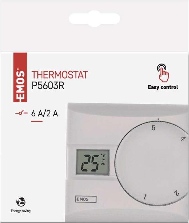 Immagine prodotto Emos Termostato ambiente P5603R, manuale, cablato