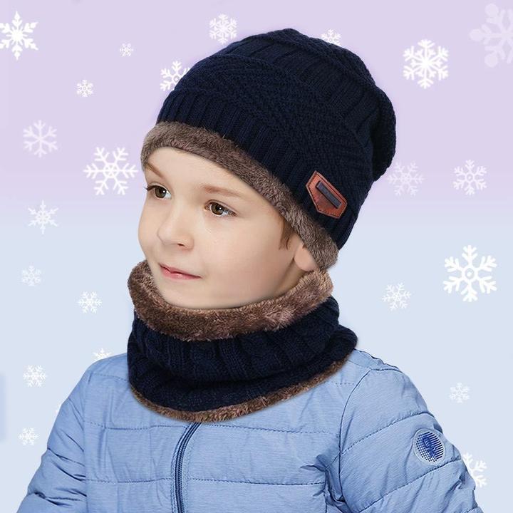 Image du produit Out of the blue Bonnet chaud pour enfants Bonnet avec écharpe