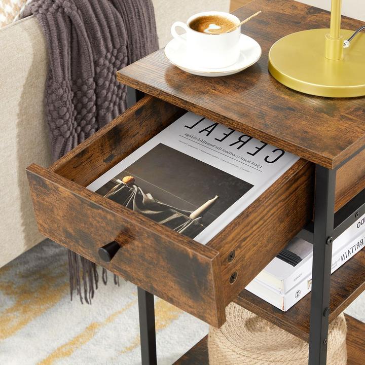 Actual product image Vasagle Bedside table (35 x 70 x 35 cm)