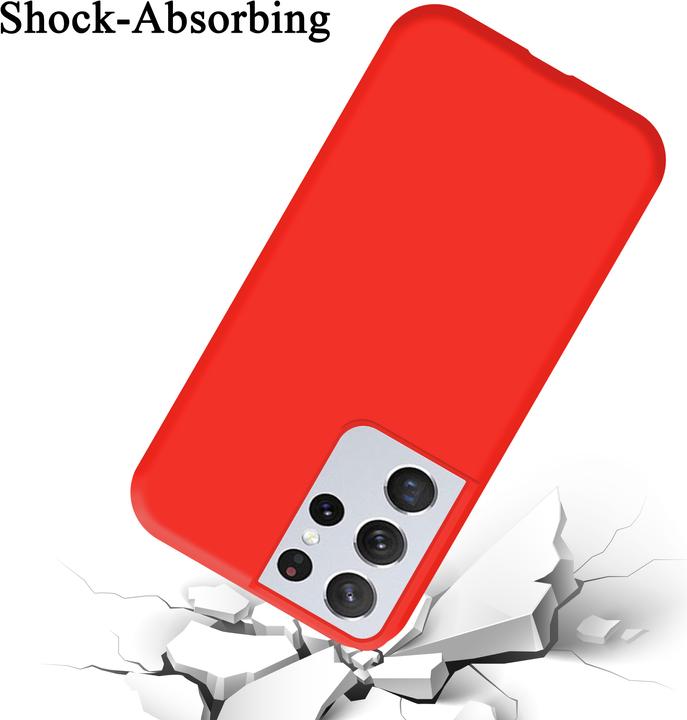 Actual product image Cadorabo TPU Liquid Silicone Case Cover (Samsung Galaxy S21 Ultra)