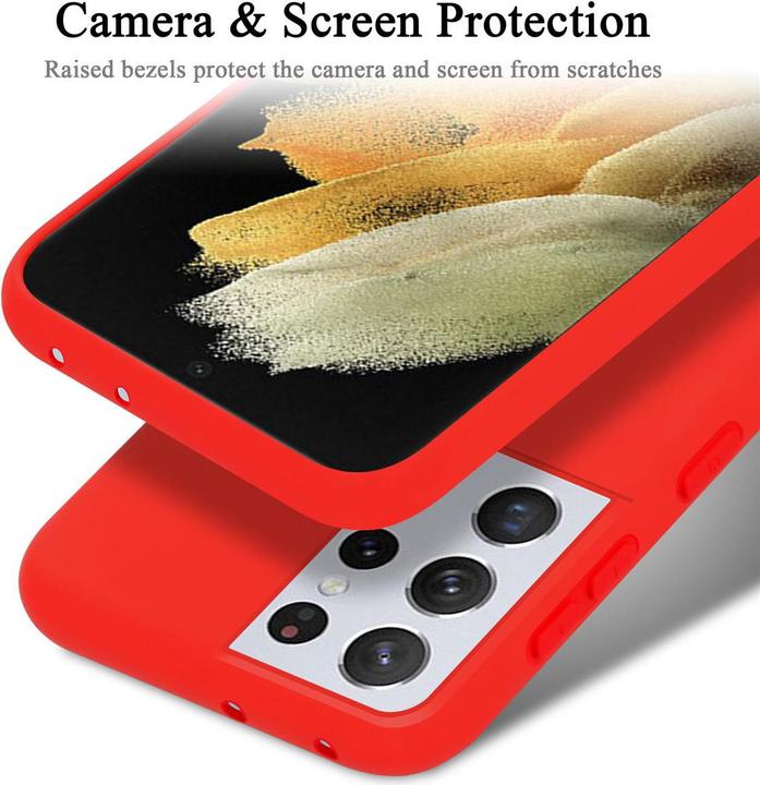 Actual product image Cadorabo TPU Liquid Silicone Case Cover (Samsung Galaxy S21 Ultra)