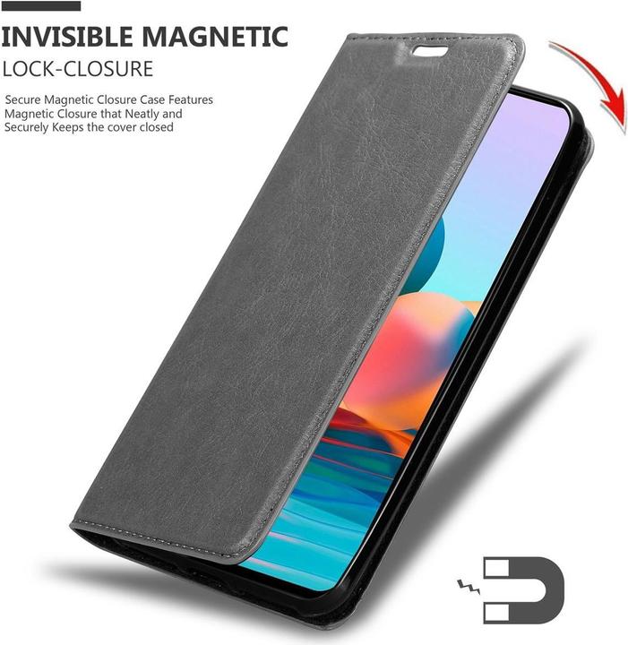 Immagine prodotto Cadorabo Libro Invis. Coperchio magnetico (Xiaomi Redmi Nota 10S, Xiaomi Mi Note 10)
