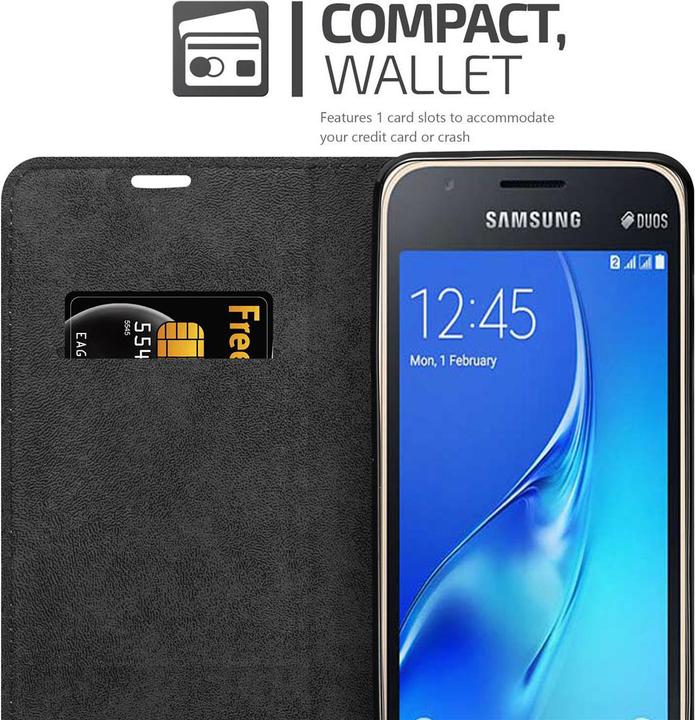 Actual product image Cadorabo Book Invis. Magnet sleeve (Samsung Galaxy J1 Mini)