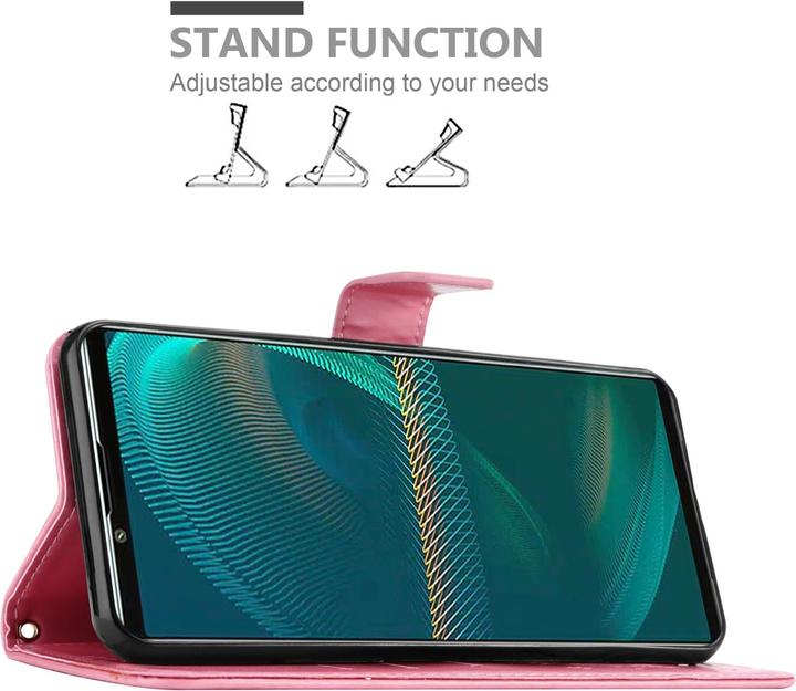 Actual product image Cadorabo Flower Book cover (Sony Xperia 5 III)