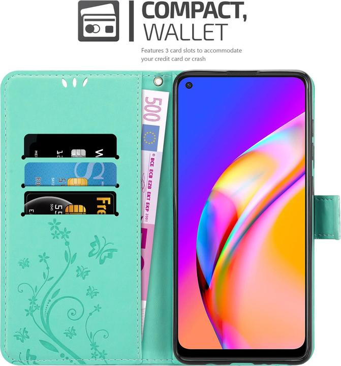 Image du produit Cadorabo Pochette Flower Book (Oppo A94 5G)