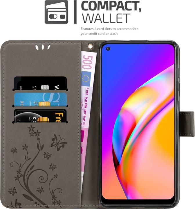 Produktbild Cadorabo Flower Book Hülle (Oppo A94 5G)