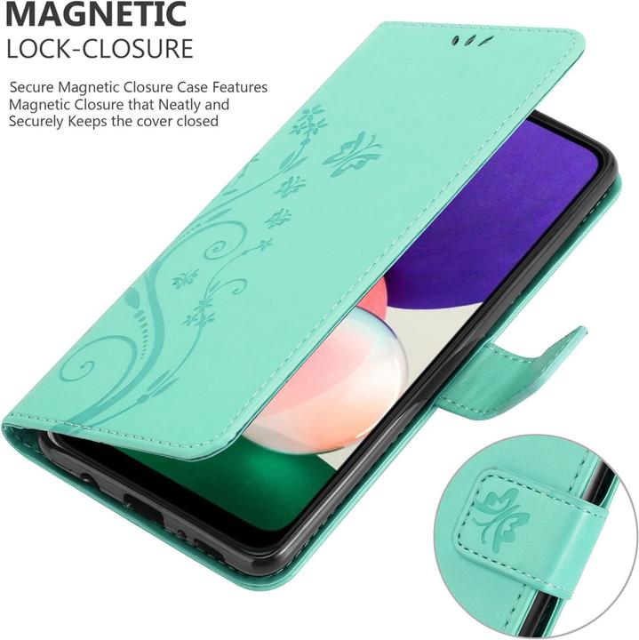 Actual product image Cadorabo Flower Book cover (Samsung Galaxy A22 5G)