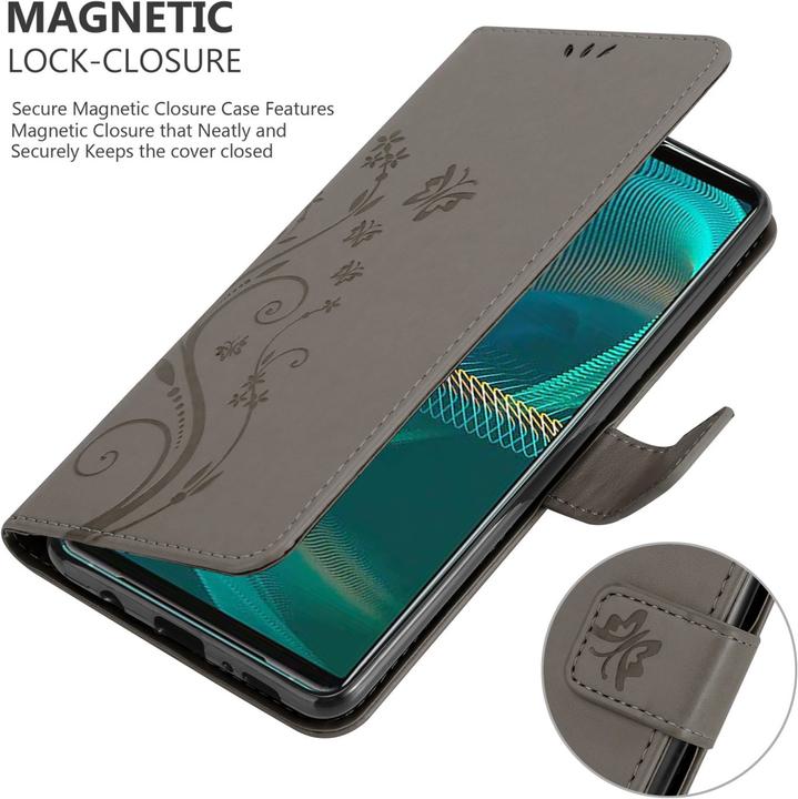 Actual product image Cadorabo Flower Book cover (Sony Xperia 5 III)