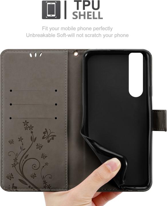 Actual product image Cadorabo Flower Book cover (Sony Xperia 5 III)