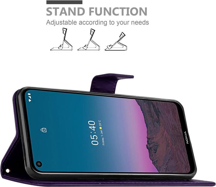 Actual product image Cadorabo Flower Book cover (Nokia 5.4)