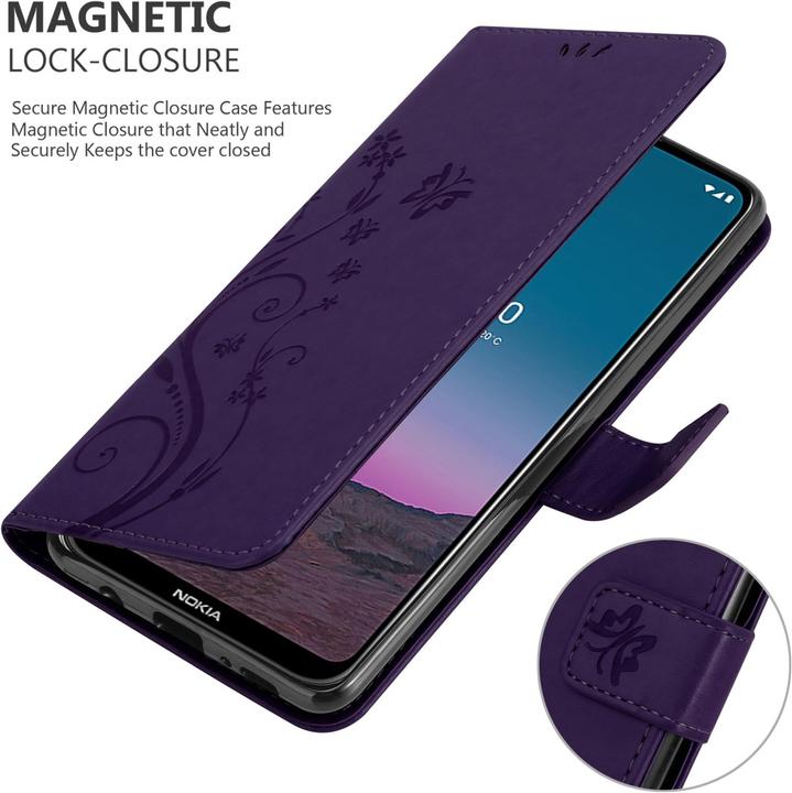 Actual product image Cadorabo Flower Book cover (Nokia 5.4)