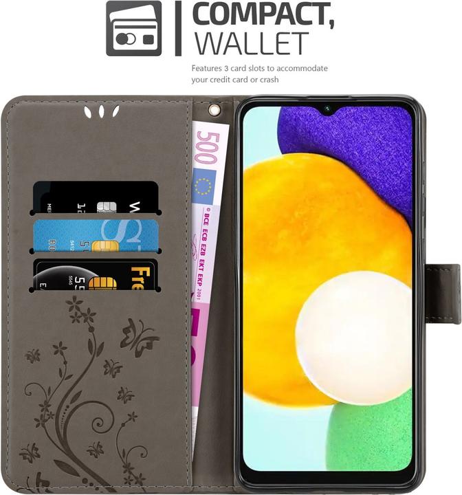 Actual product image Cadorabo Flower Book cover (Samsung Galaxy A13 5G)