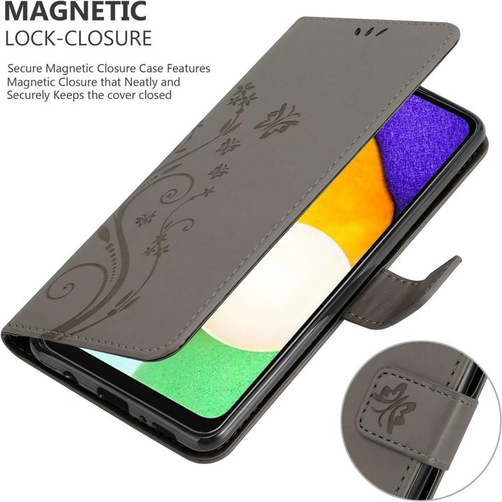 Actual product image Cadorabo Flower Book cover (Samsung Galaxy A13 5G)