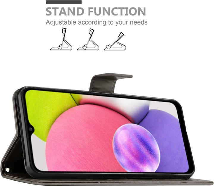Produktbild Cadorabo Flower Book Hülle (Samsung Galaxy A03s)