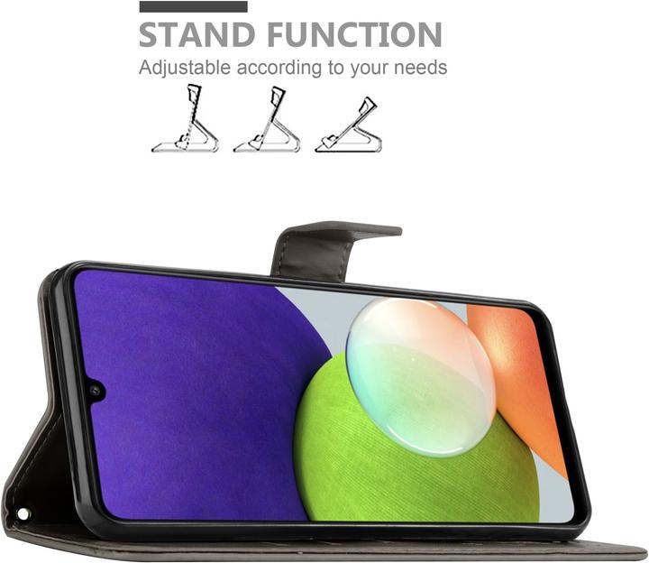Produktbild Cadorabo Flower Book Hülle (Samsung Galaxy M22, Samsung Galaxy A22, Samsung Galaxy A32)