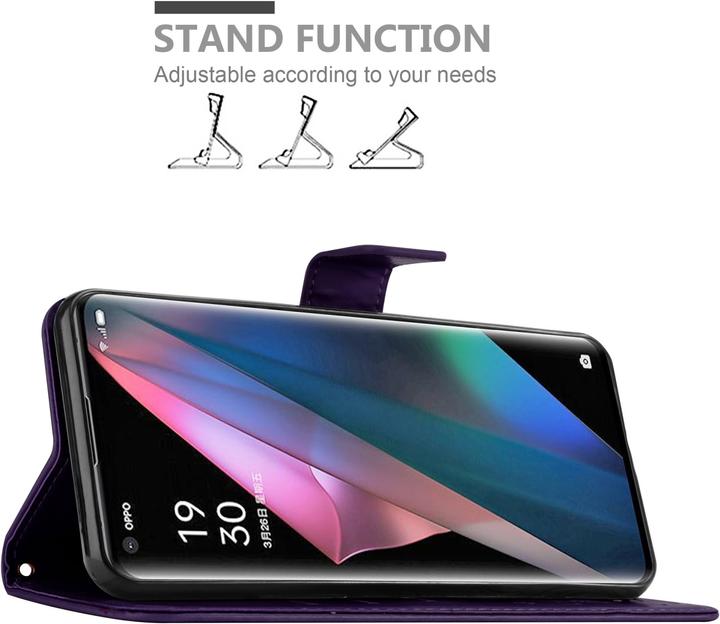 Image du produit Cadorabo Pochette Flower Book (Oppo Find X3 Pro)