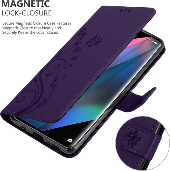 Image du produit Cadorabo Pochette Flower Book (Oppo Find X3 Pro)