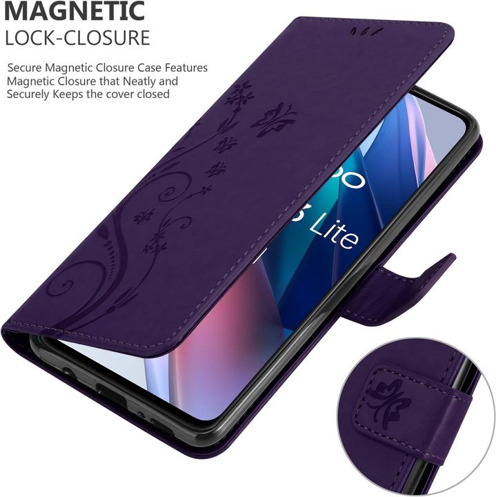 Image du produit Cadorabo Pochette Flower Book (Oppo Find X3 Lite)