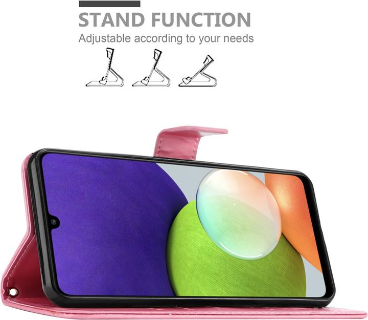 Actual product image Cadorabo Flower Book cover (Samsung Galaxy M22, Samsung Galaxy A22, Samsung Galaxy A32)