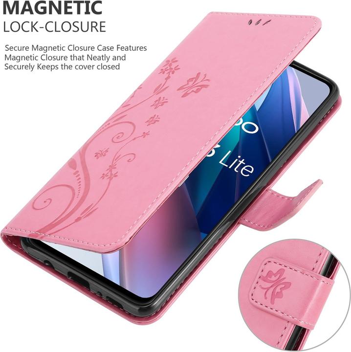 Actual product image Cadorabo Flower Book cover (Oppo Find X3 Lite)