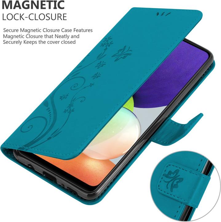 Actual product image Cadorabo Flower Book cover (Samsung Galaxy M22, Samsung Galaxy A22, Samsung Galaxy A32)