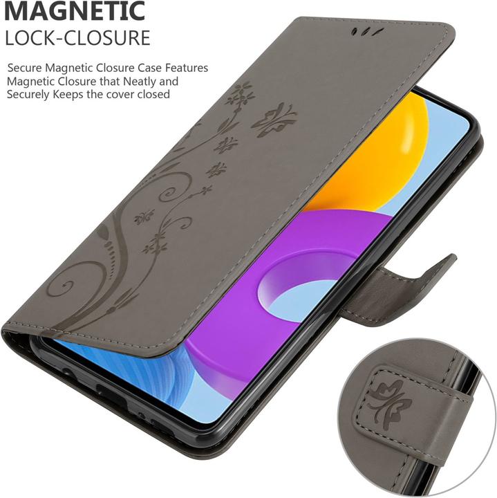 Actual product image Cadorabo Flower Book cover (Samsung Galaxy M52 5G)